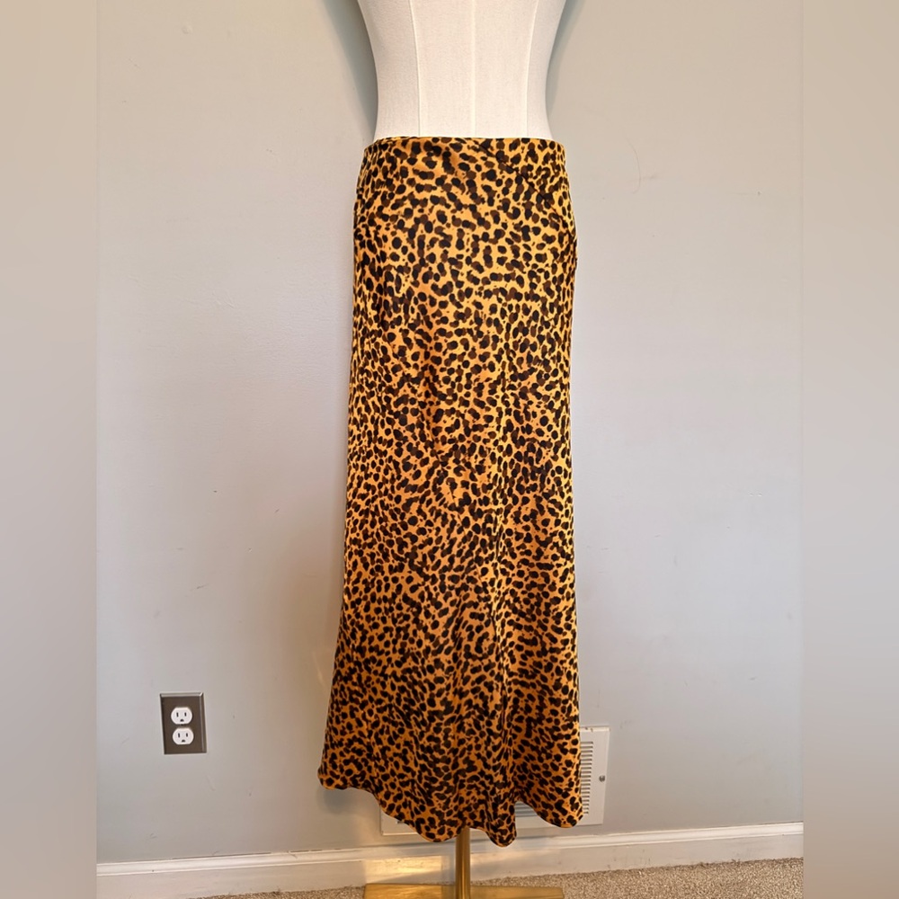 & other stories leopard print skirt